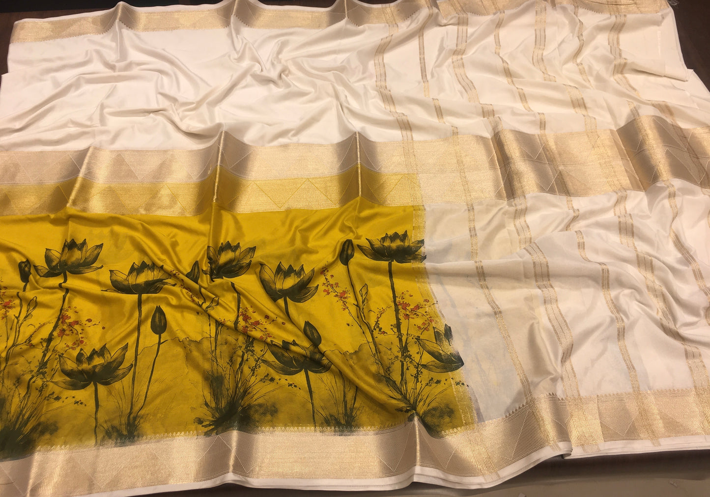 Semi Mysore Crape Silk