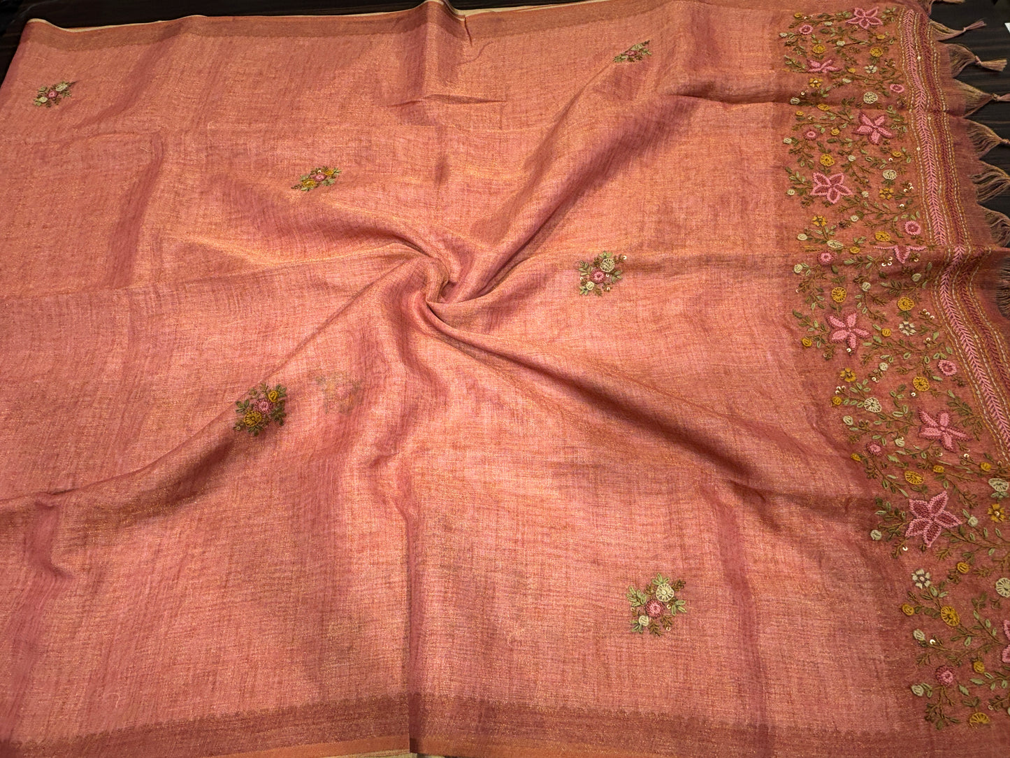 Lilen cotton saree