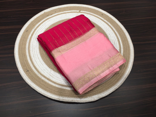 Wrinkle chiffon saree