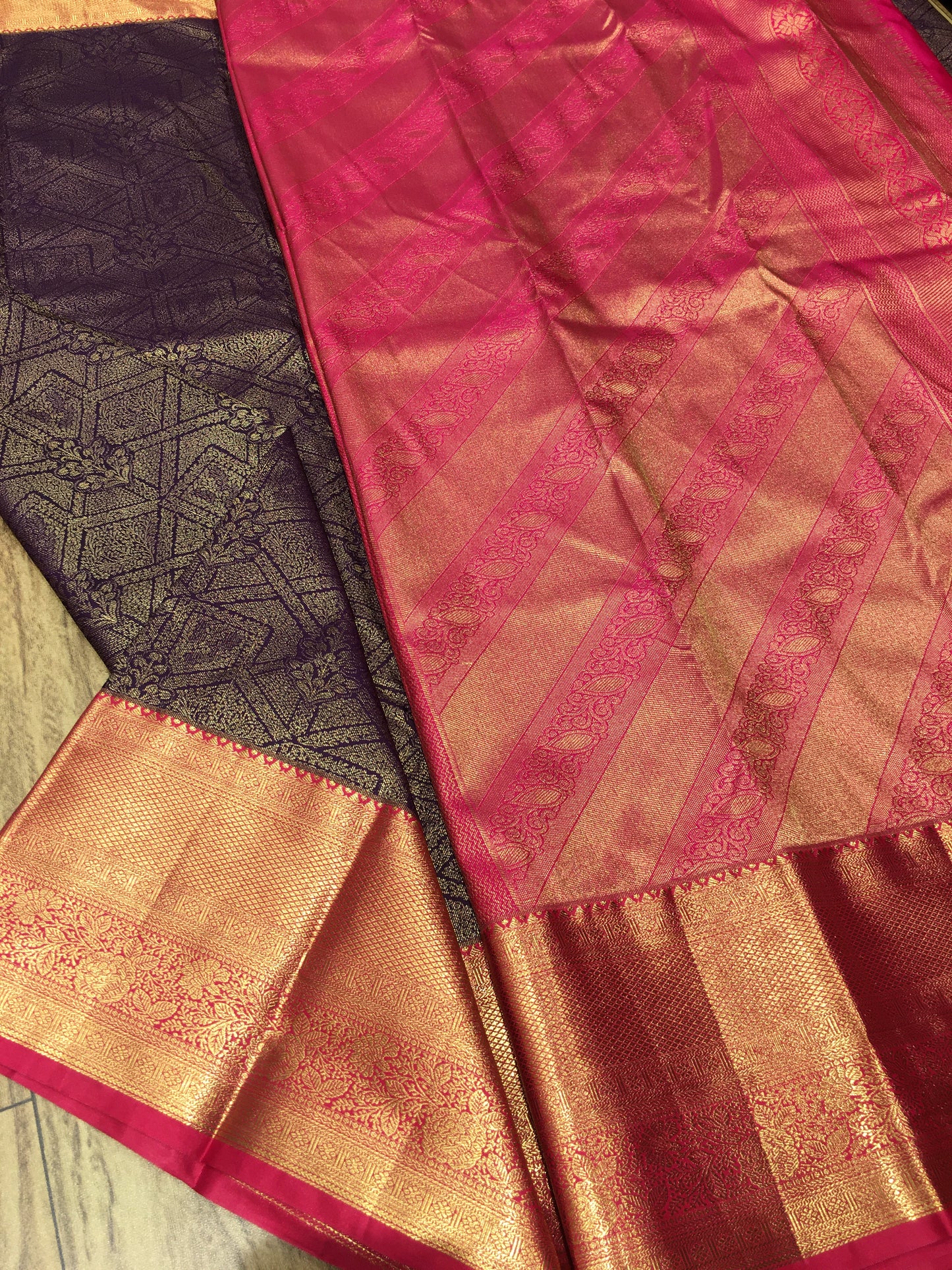 Semi Kanchipuram brocade