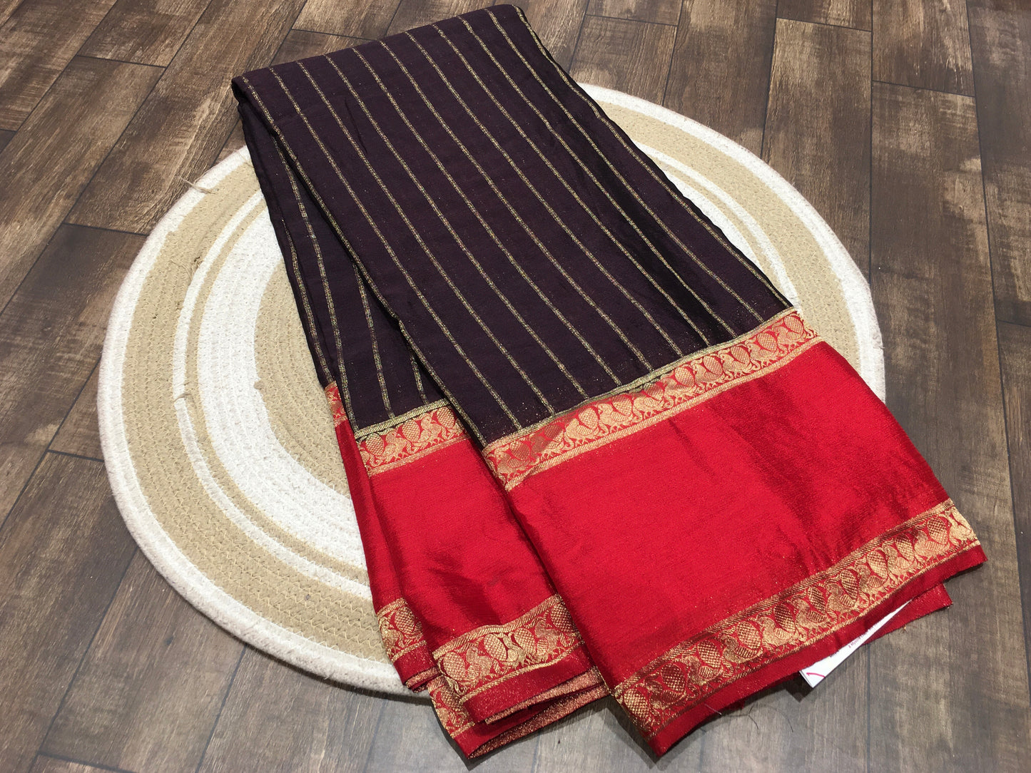 Wrinkle chiffon saree