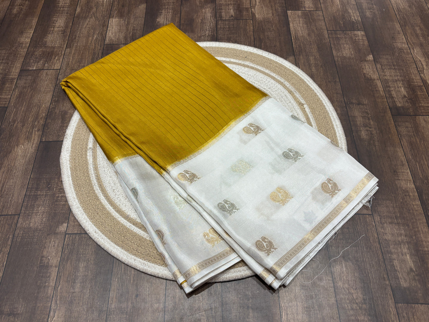 Semi Mysore crape saree