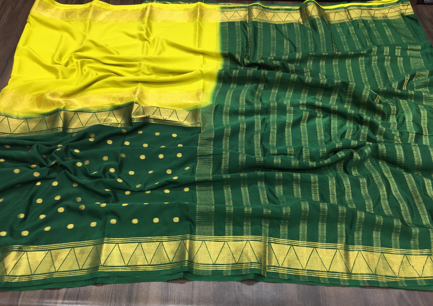 Semi Mysore Crape Silk