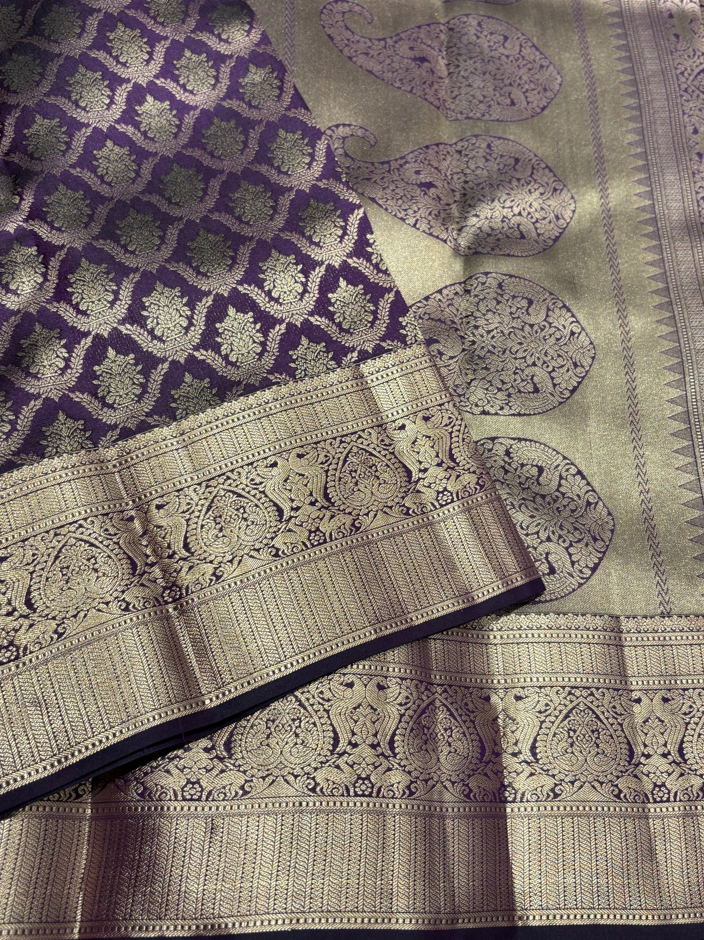 Pure Kanchipuram Broced Silk
