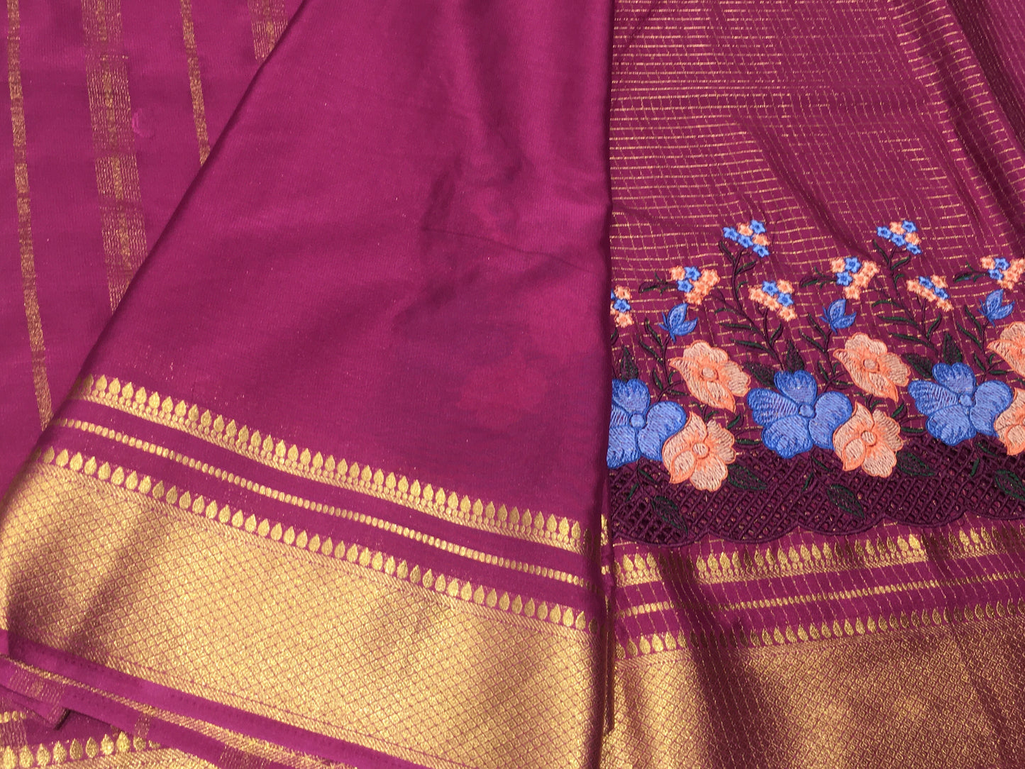 Semi Mysore crape silk