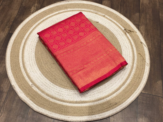Satin crape saree
