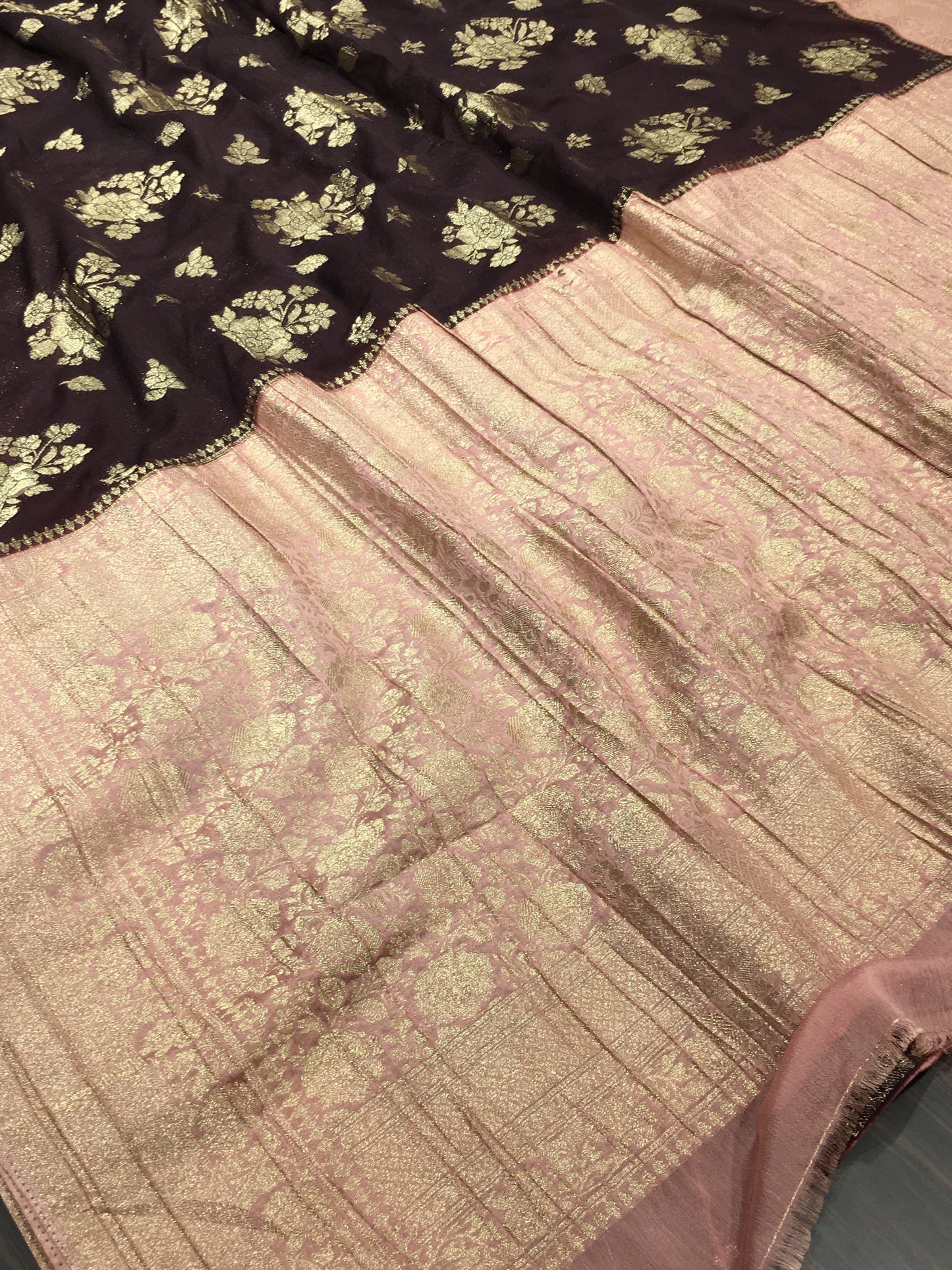 Chiffon georgette saree