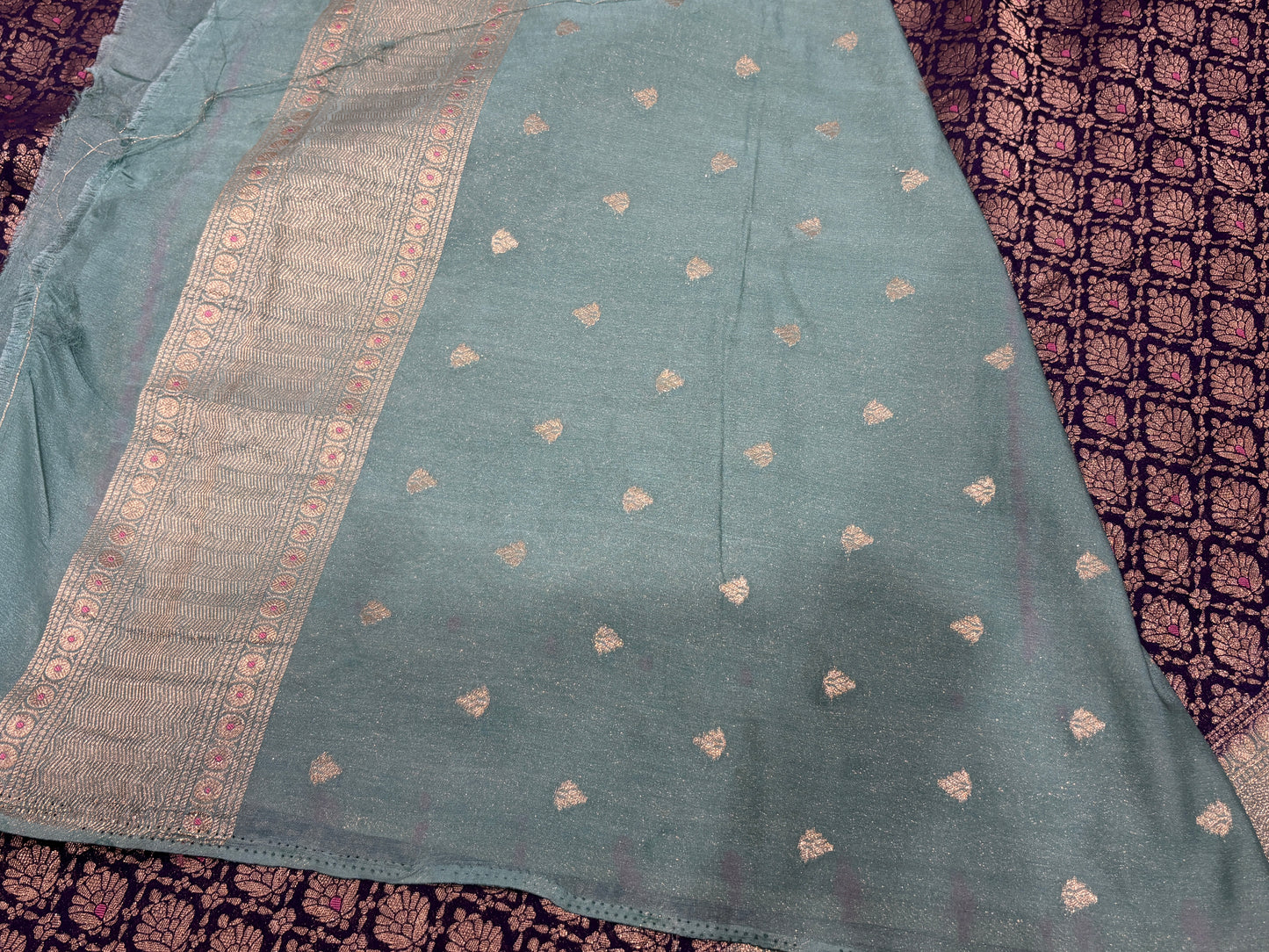 Chiffon crape saree