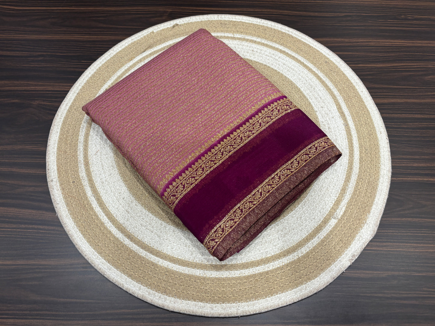 Dupion silk saree