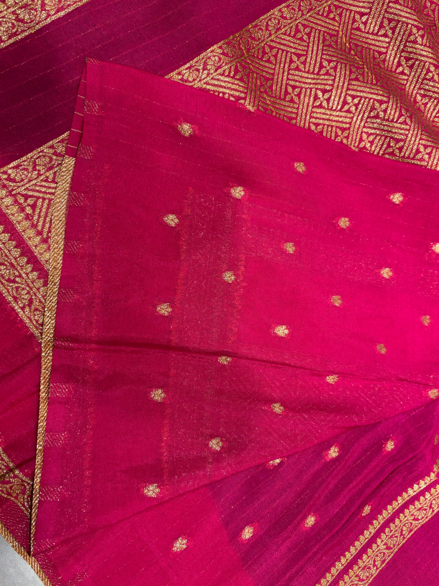 Dupion silk saree