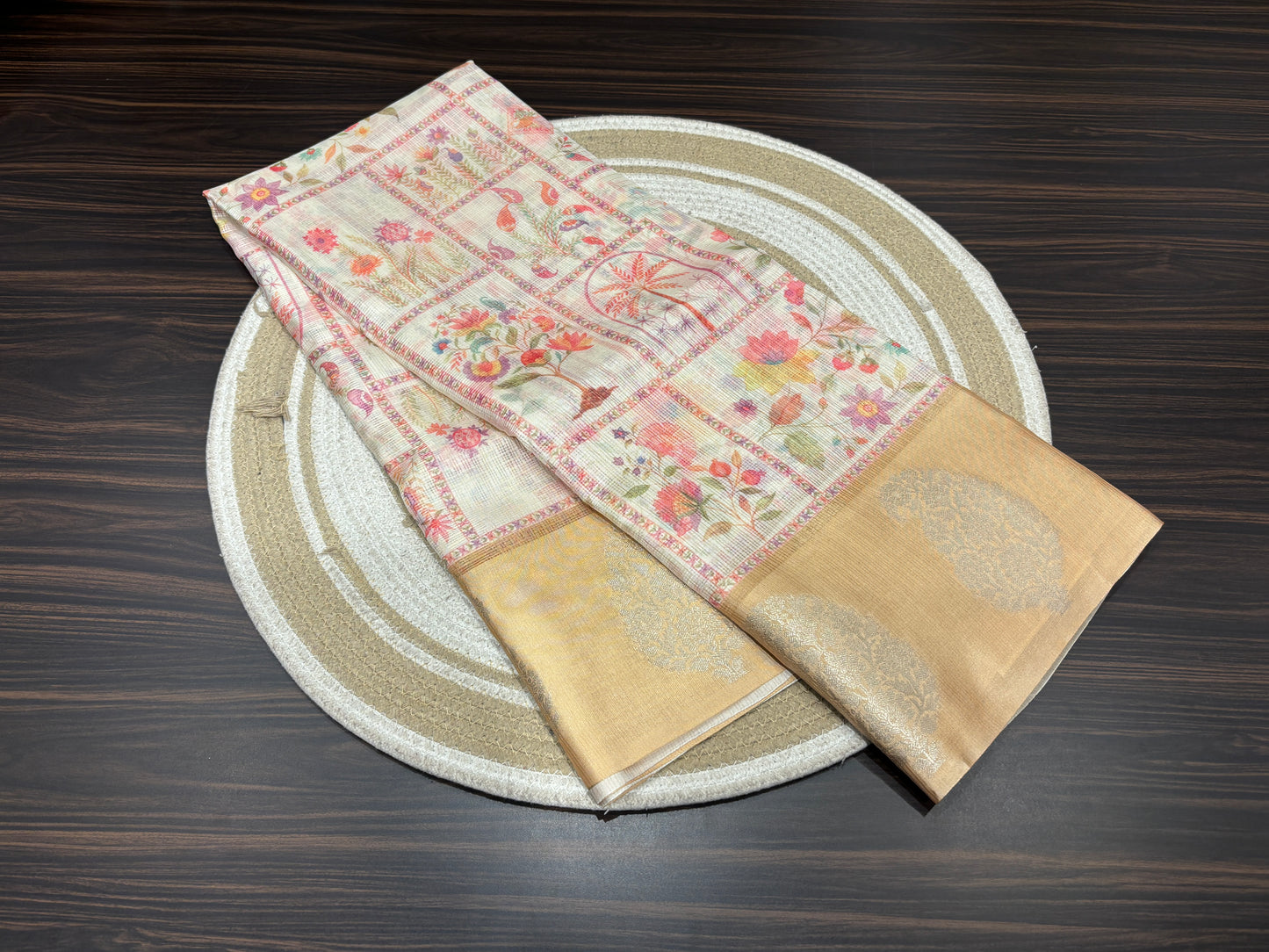 Semi tussar silk silk