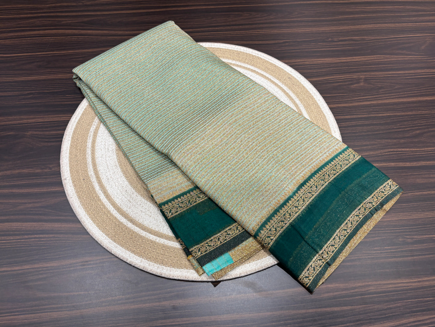 Dupion silk saree