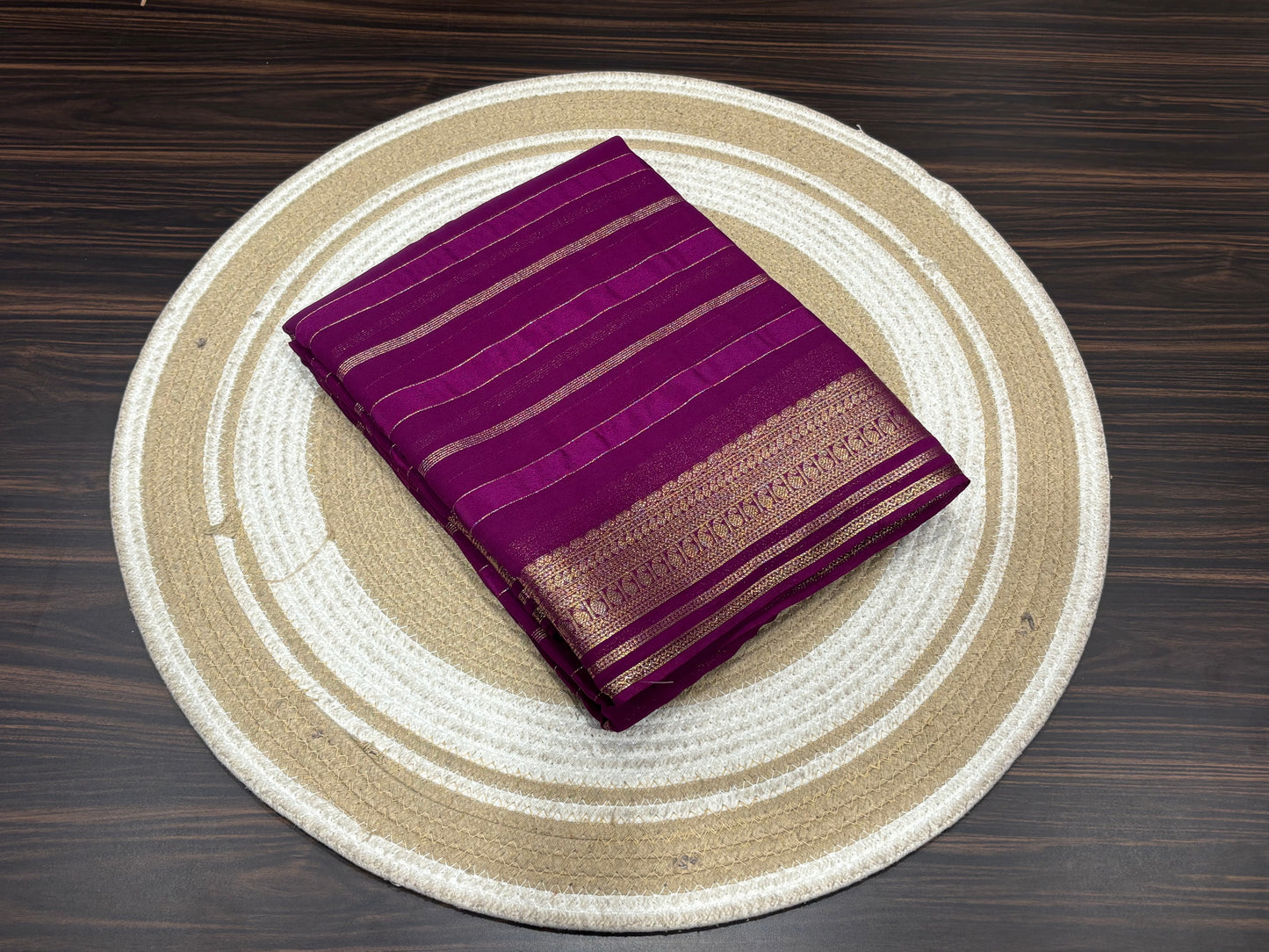 Mysore crape saree