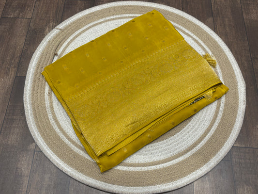 Satin crape saree