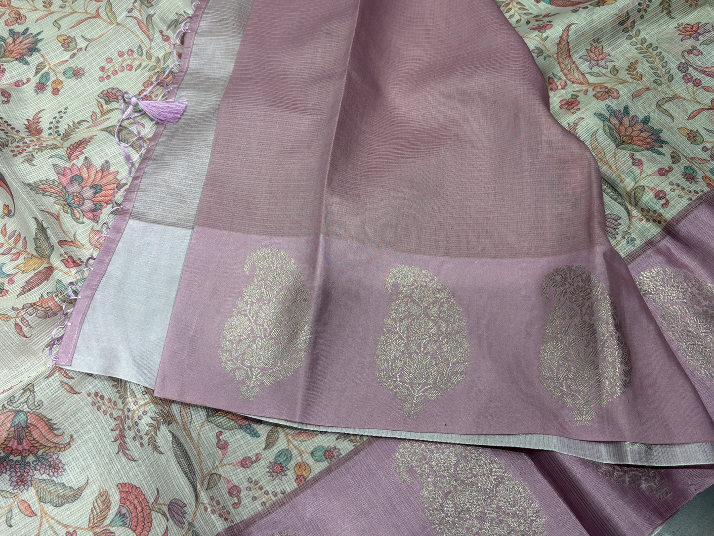 Semi tussar silk saree