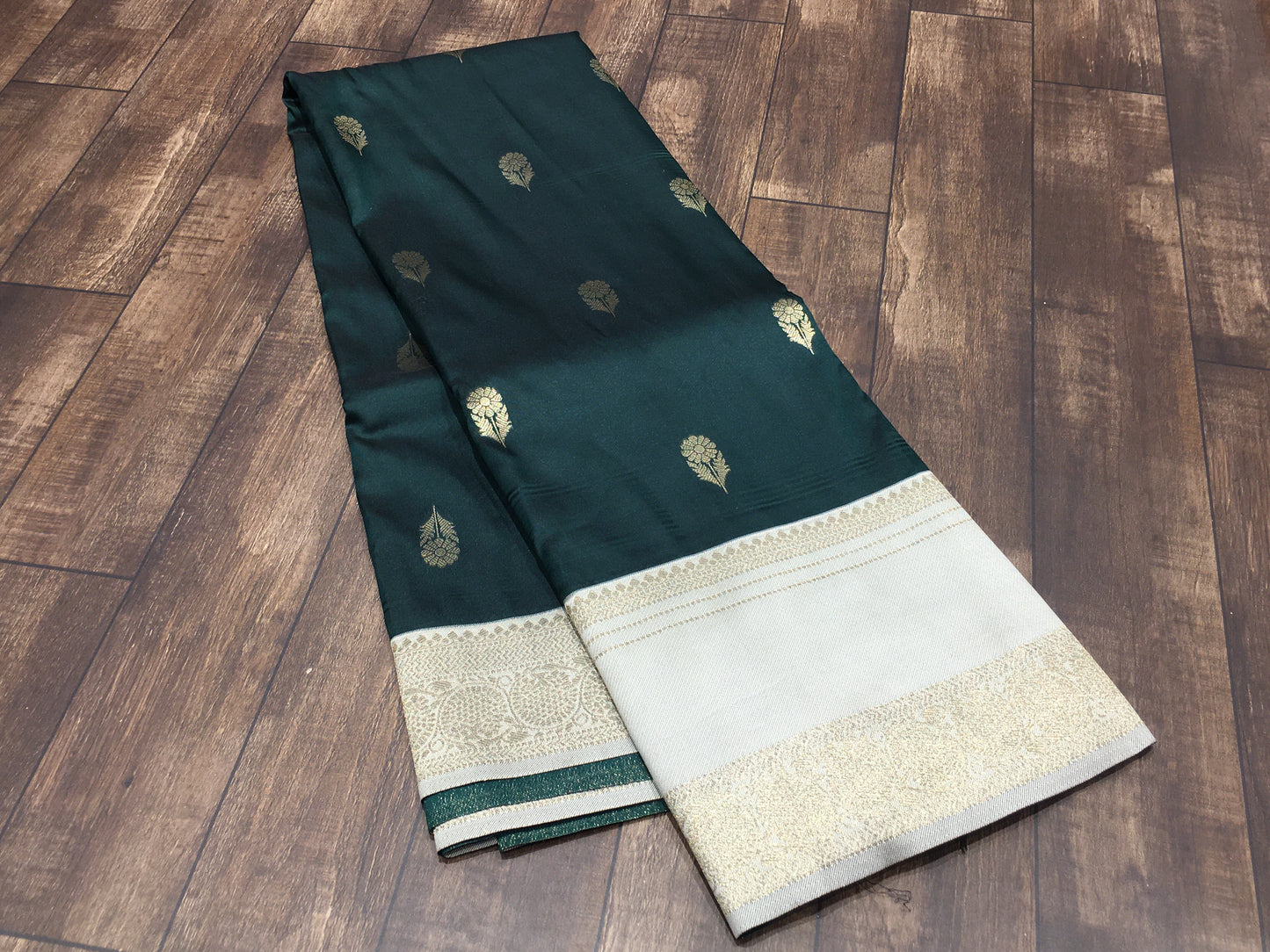 Satin crape saree