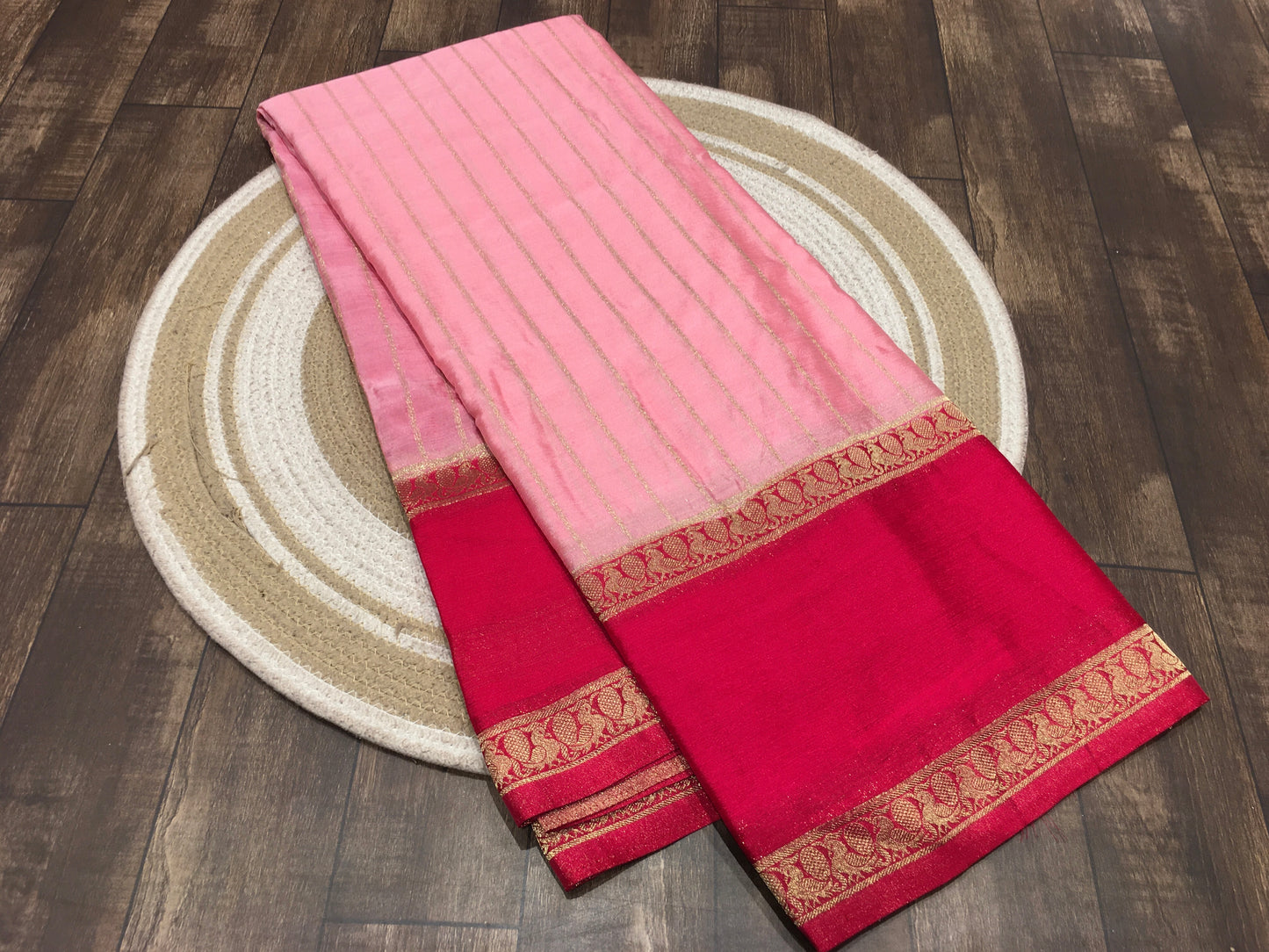 Wrinkle chiffon saree