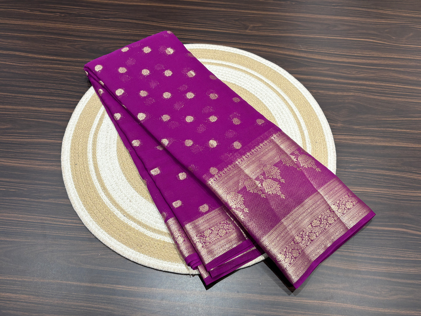 Chiffon georgette saree