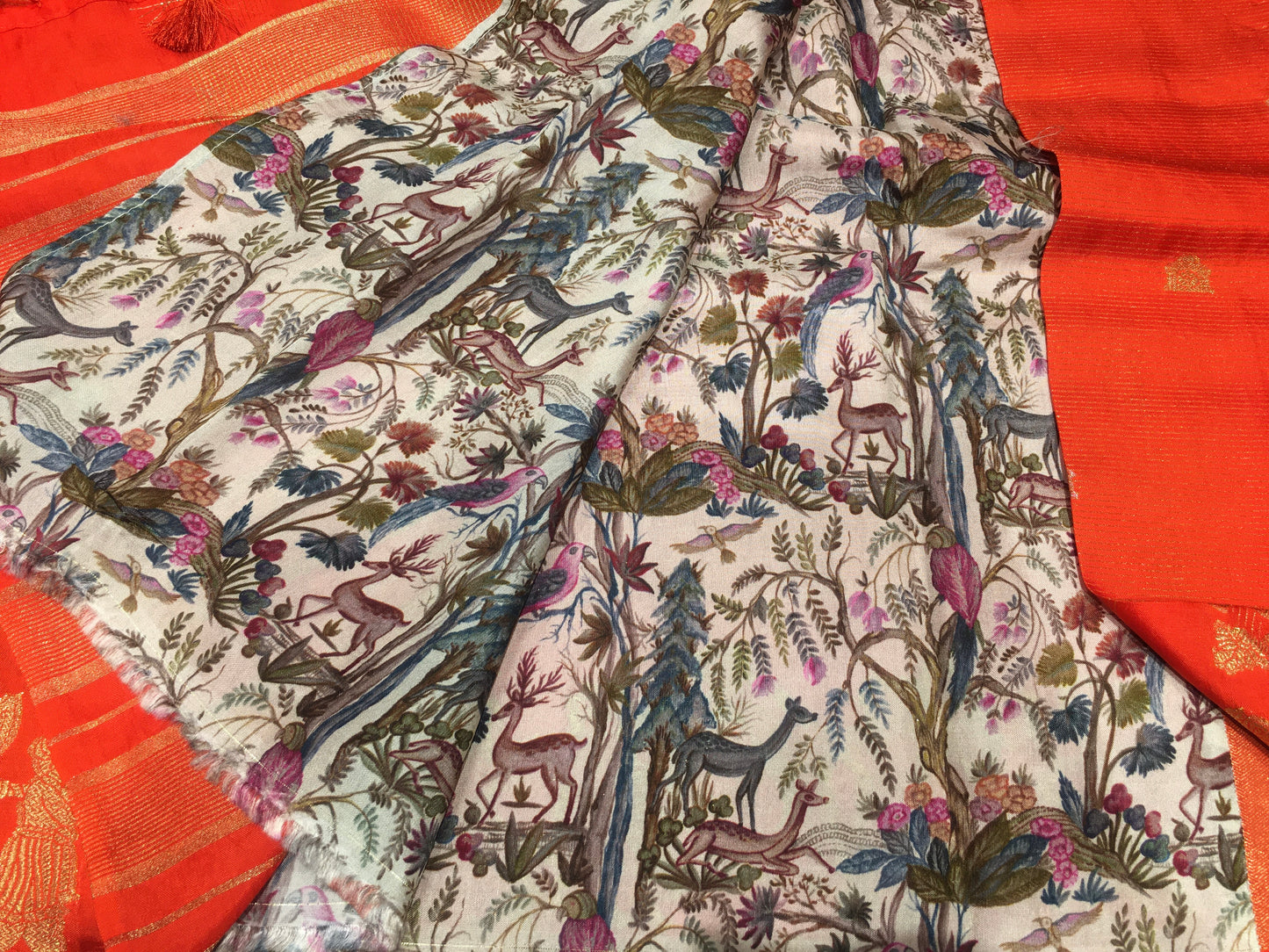 Moonga Crape Saree