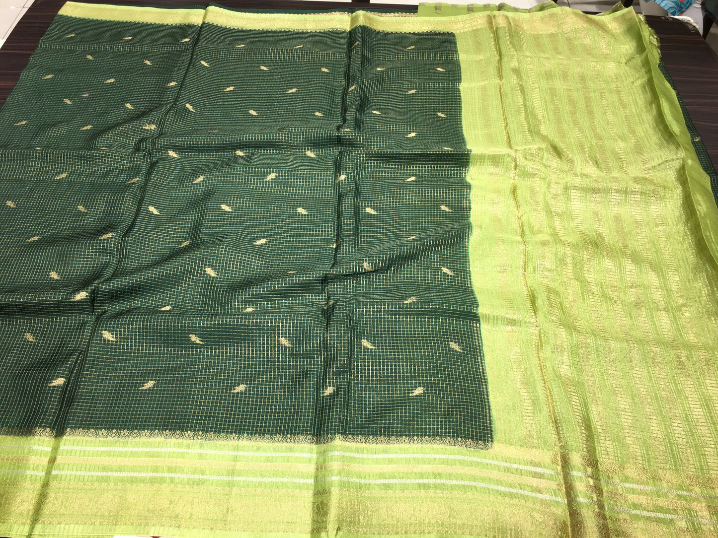 Moonga crape saree