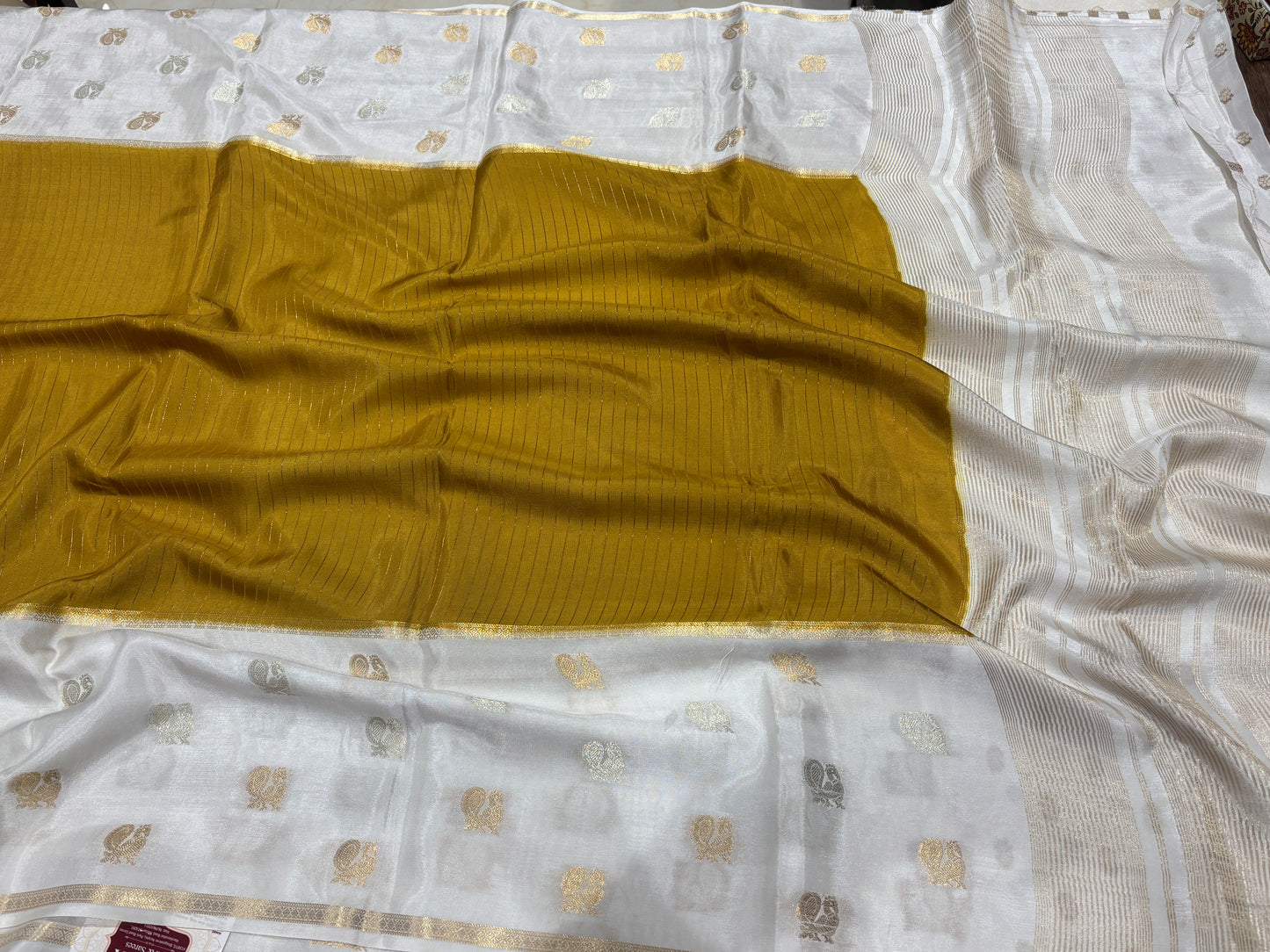 Semi Mysore crape saree