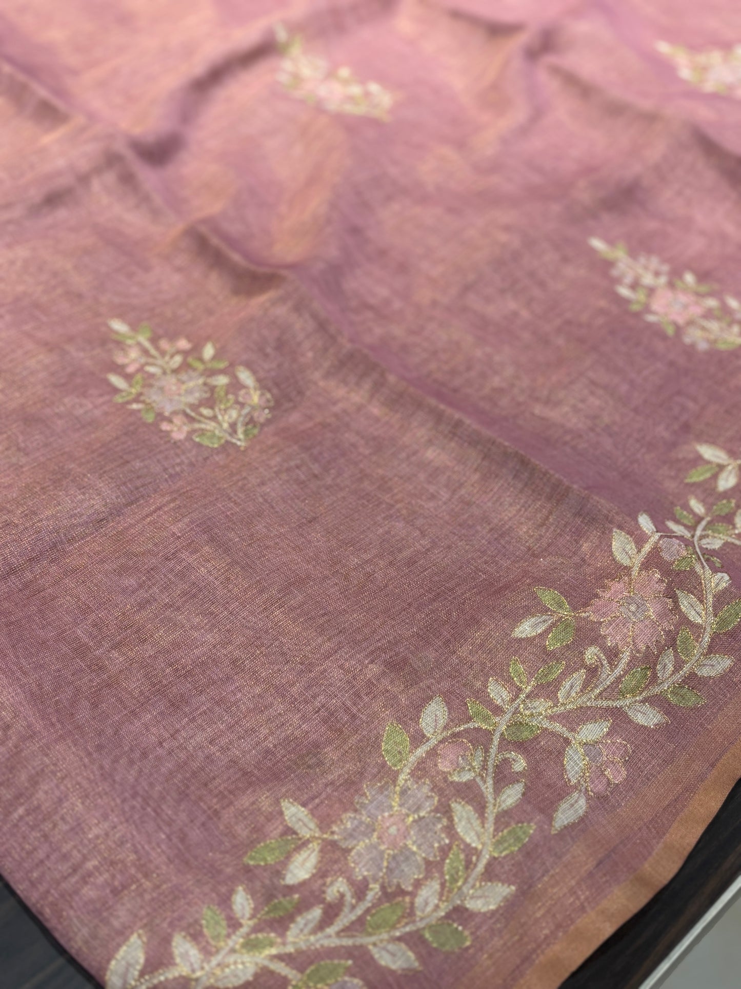 Tissue organza saree