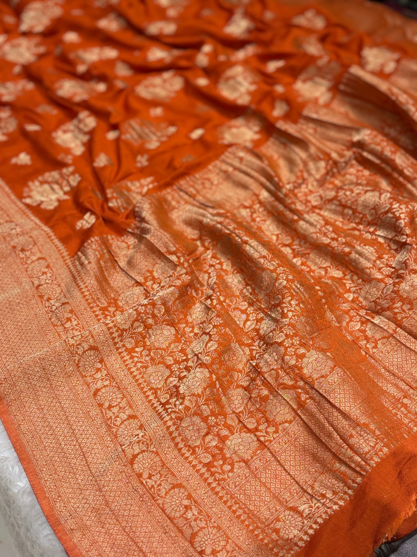Chiffon georgette saree