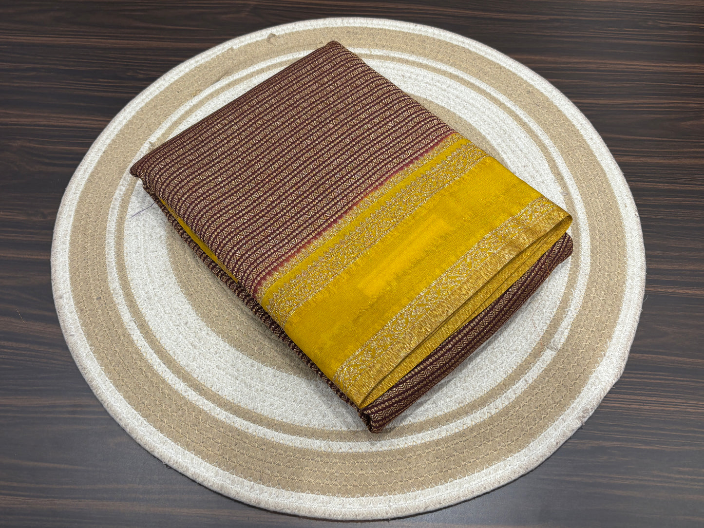 Dupion silk saree