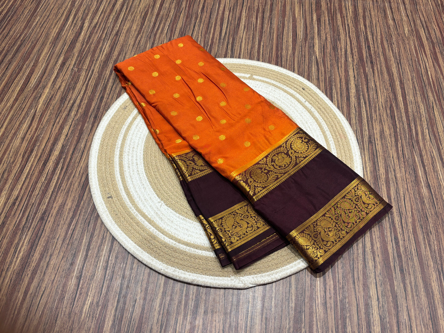 Semi Mysore crape saree