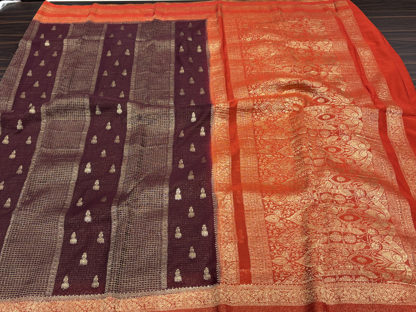 Chiffon georgette saree