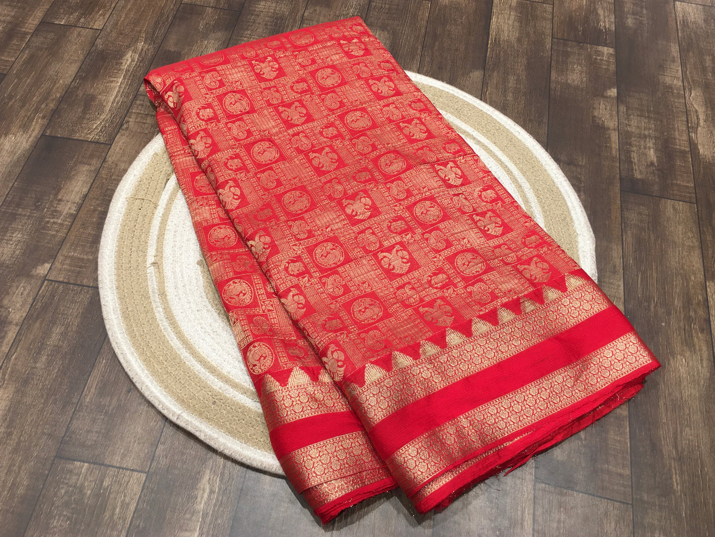 Chiffon broced saree