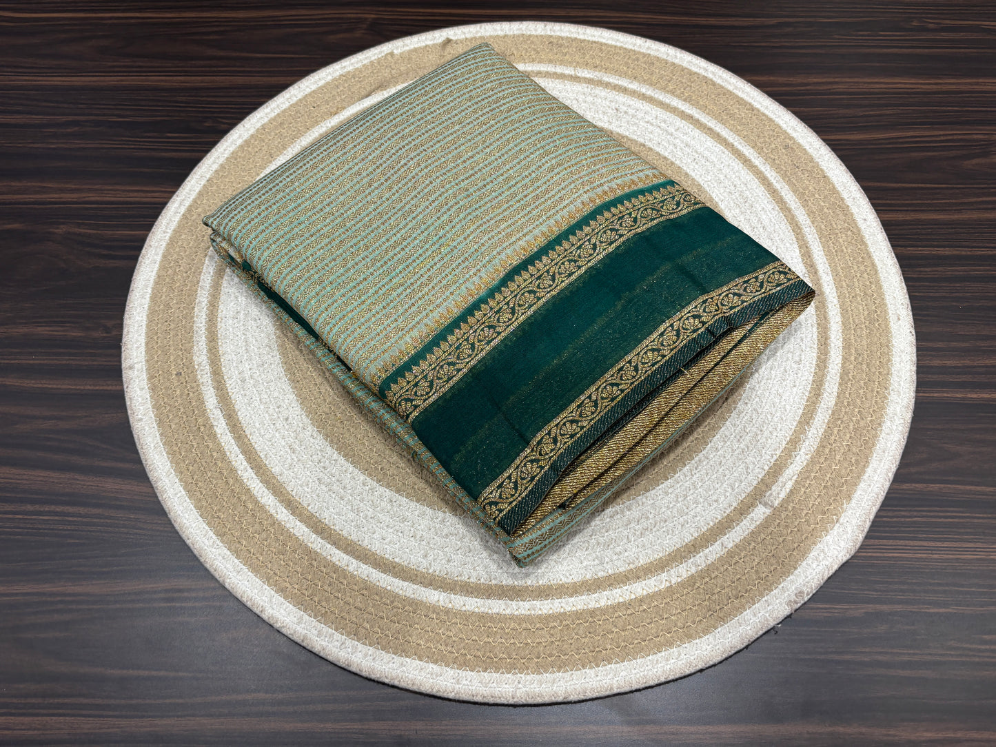 Dupion silk saree