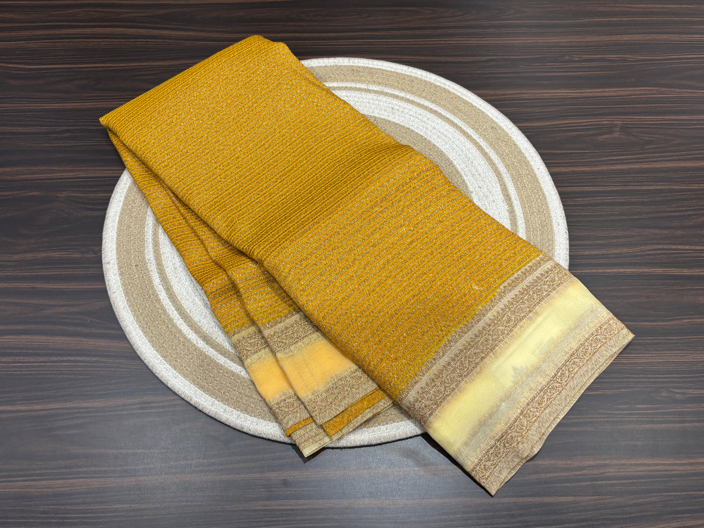 Dupion silk saree