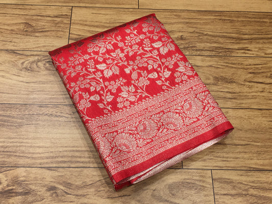 Semi brocade banaras