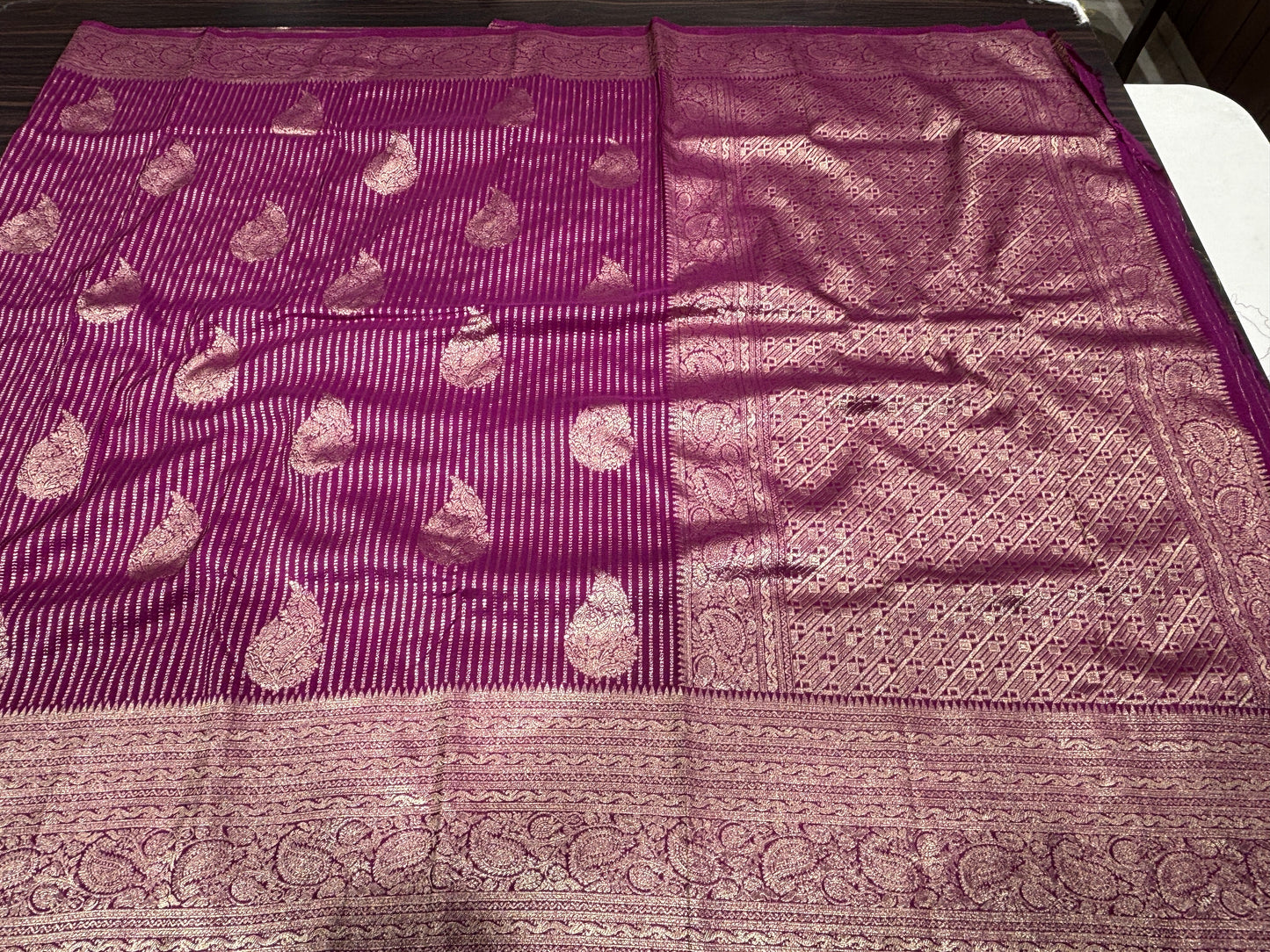 Soft crape saree
