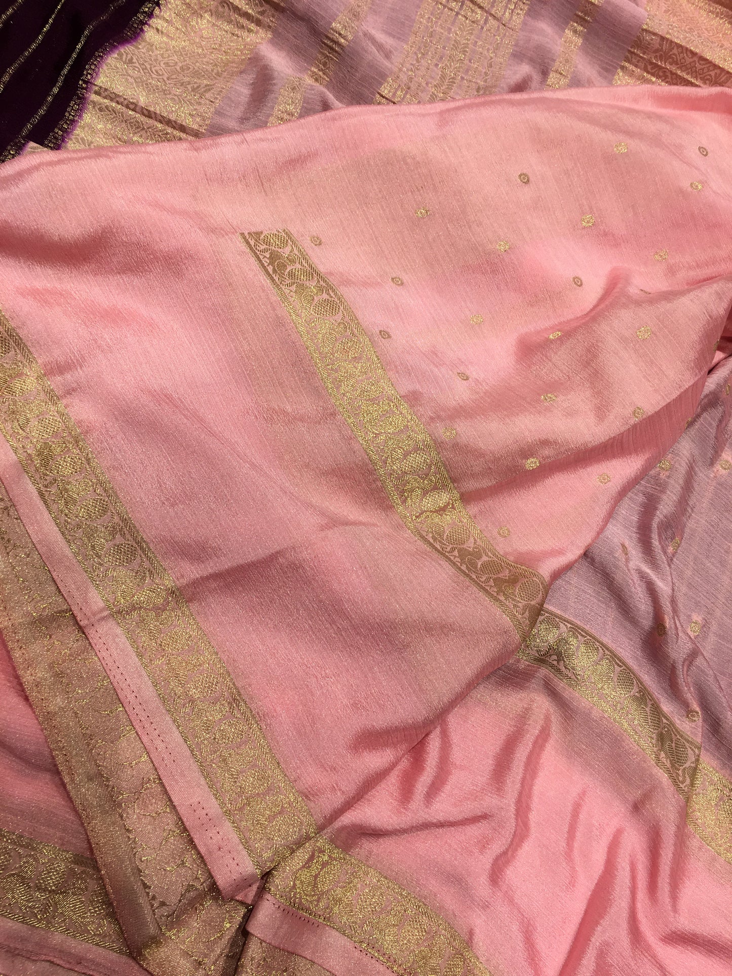 Wrinkle chiffon saree