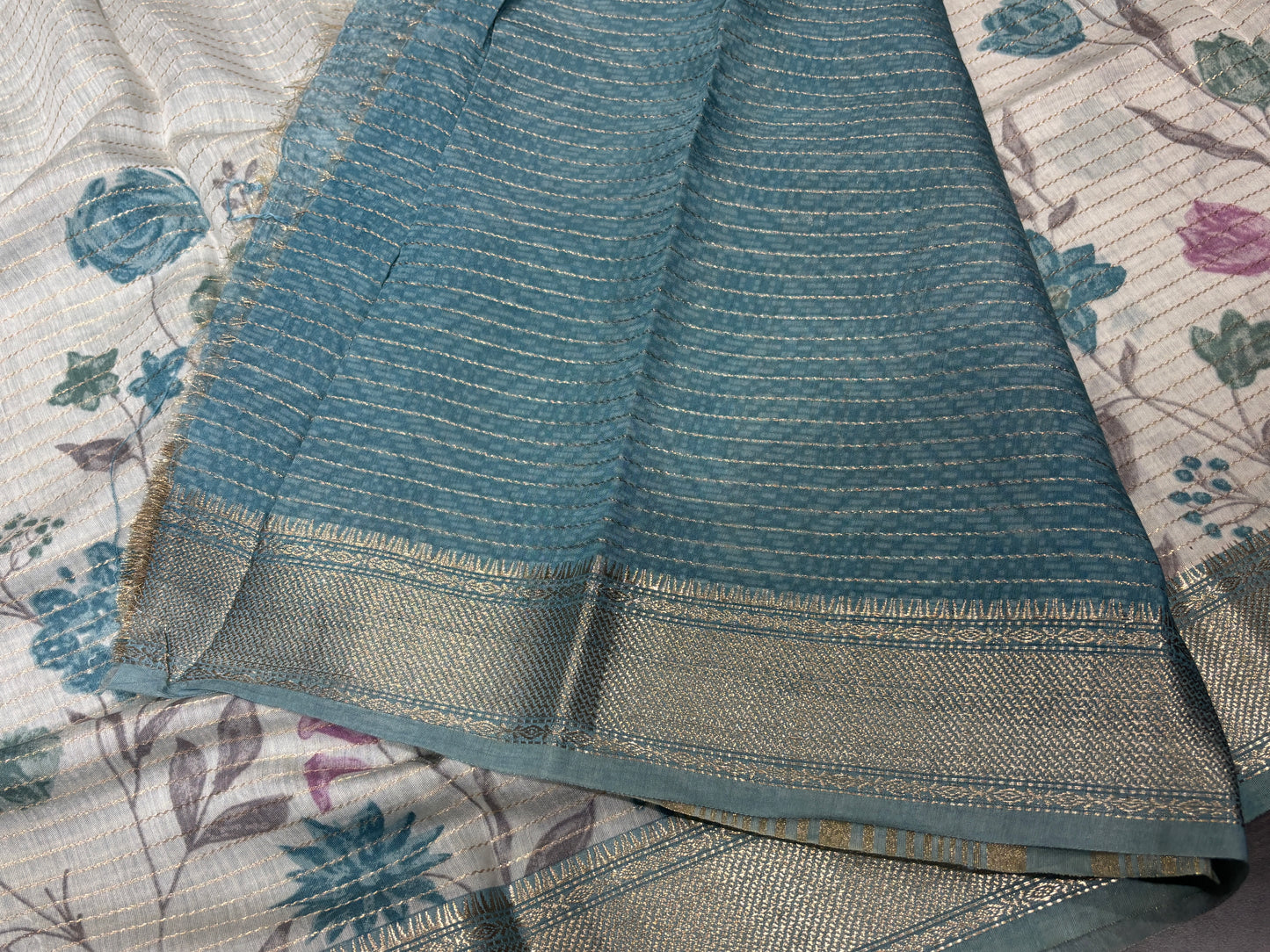 Butter crape saree