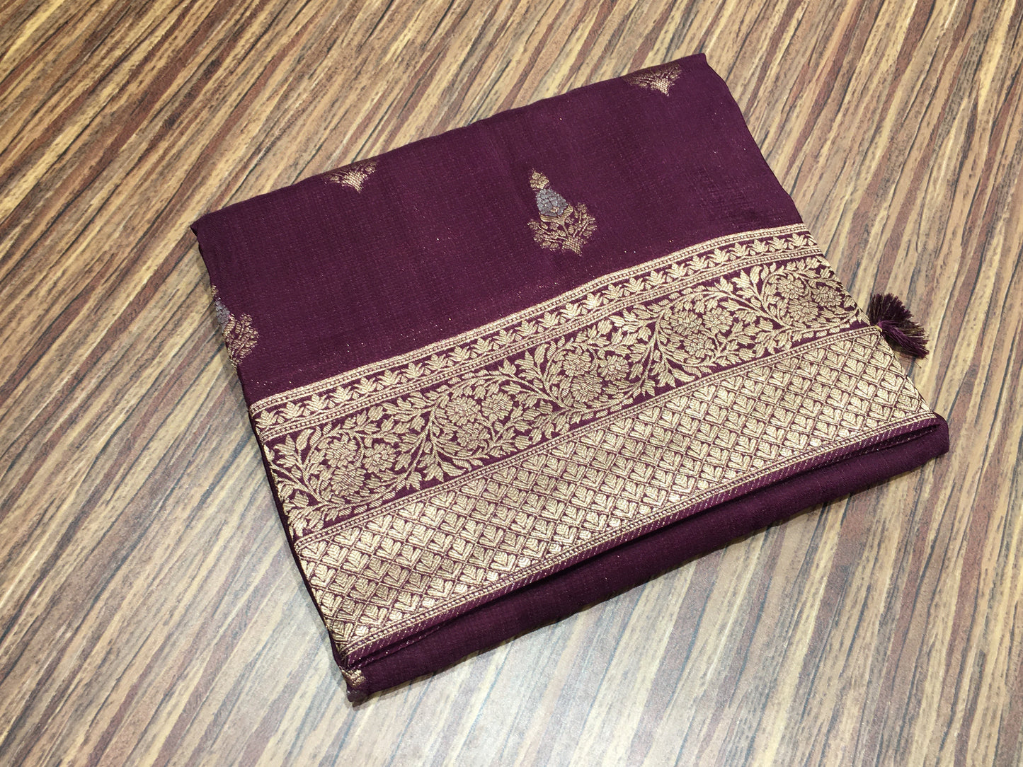 Russian crape saree