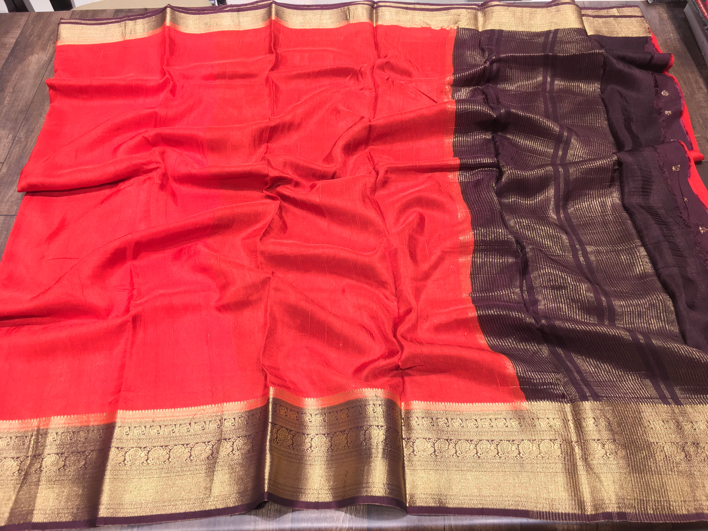 Soft tussar saree