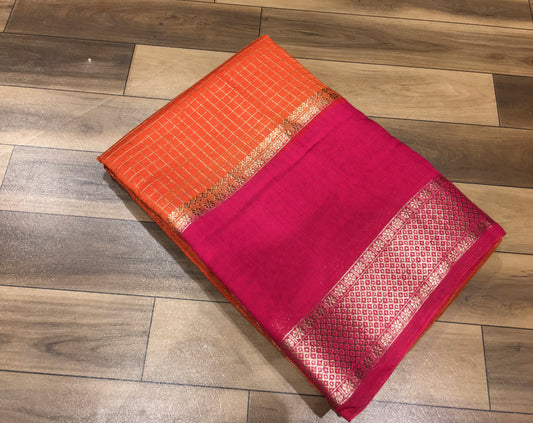 Moonga Crape Saree