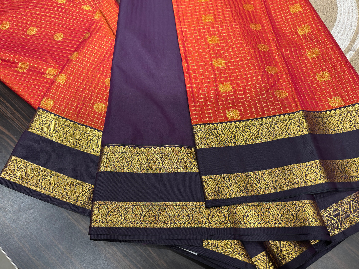 Semi Kanchipuram silk