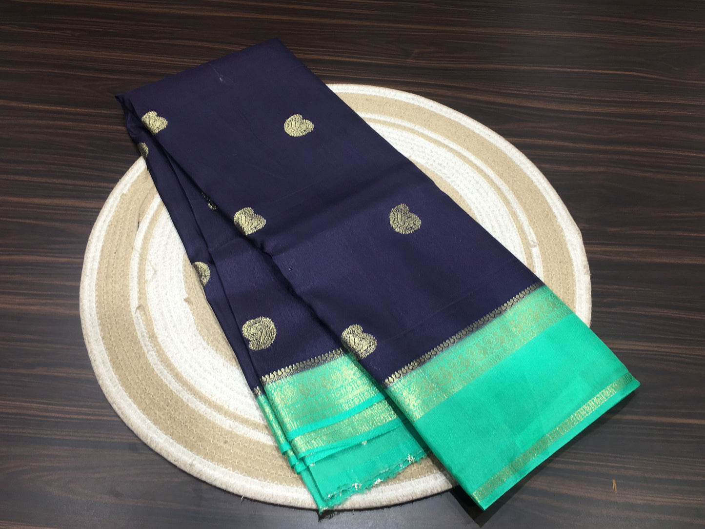 Moonga crape saree
