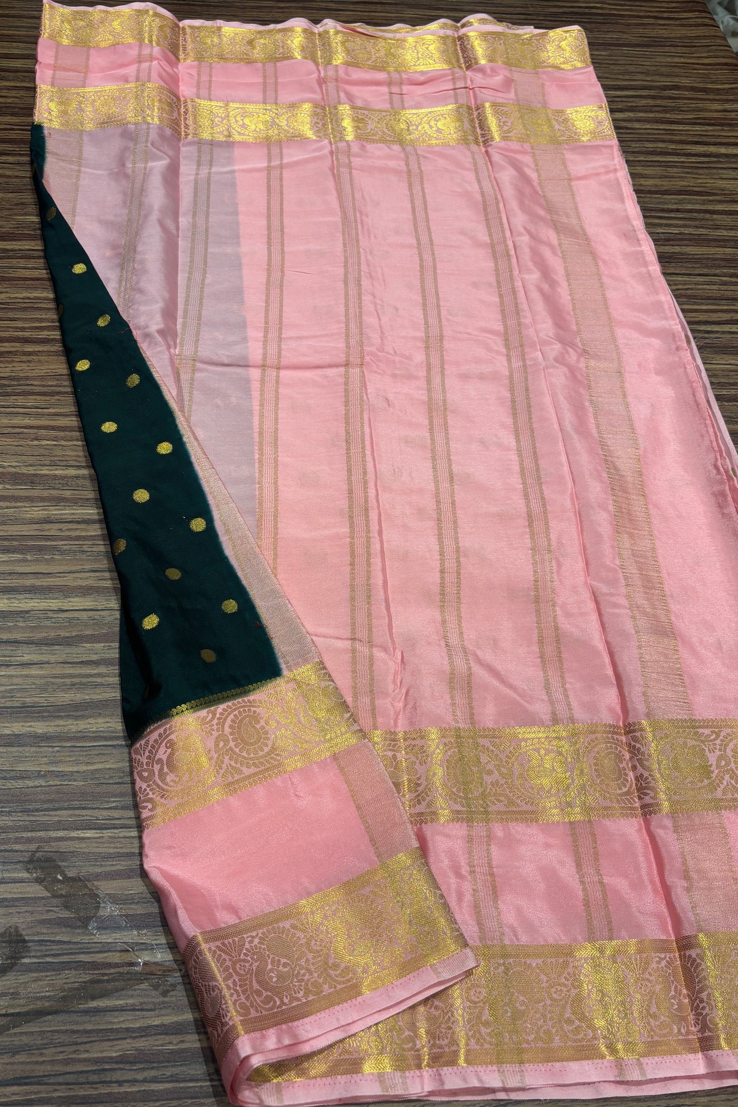 Semi Mysore crape saree
