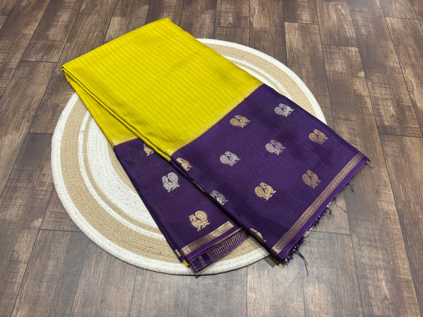 Semi Mysore crape saree