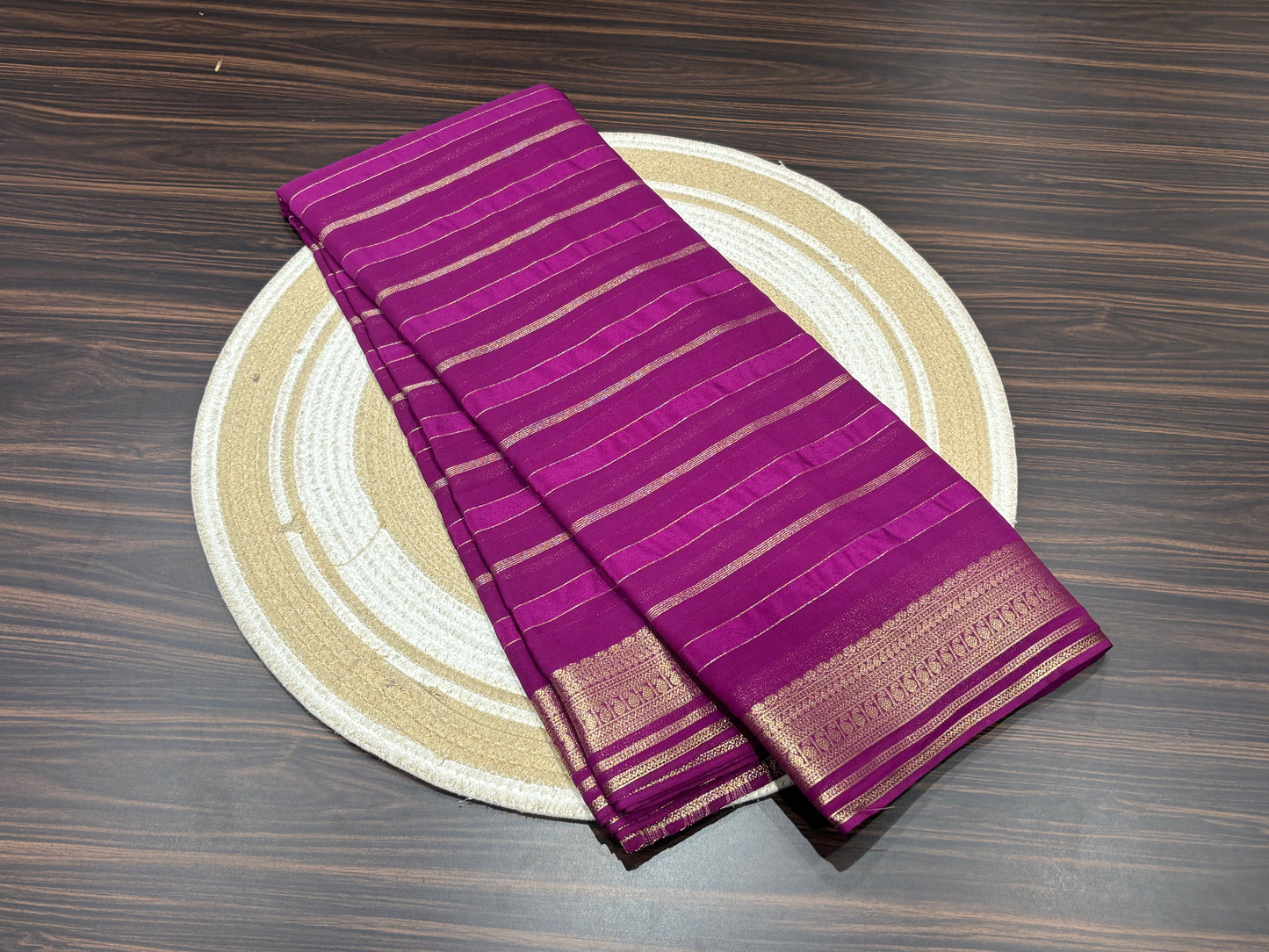 Mysore crape saree