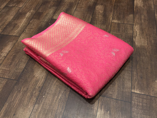 Chiffon crape saree