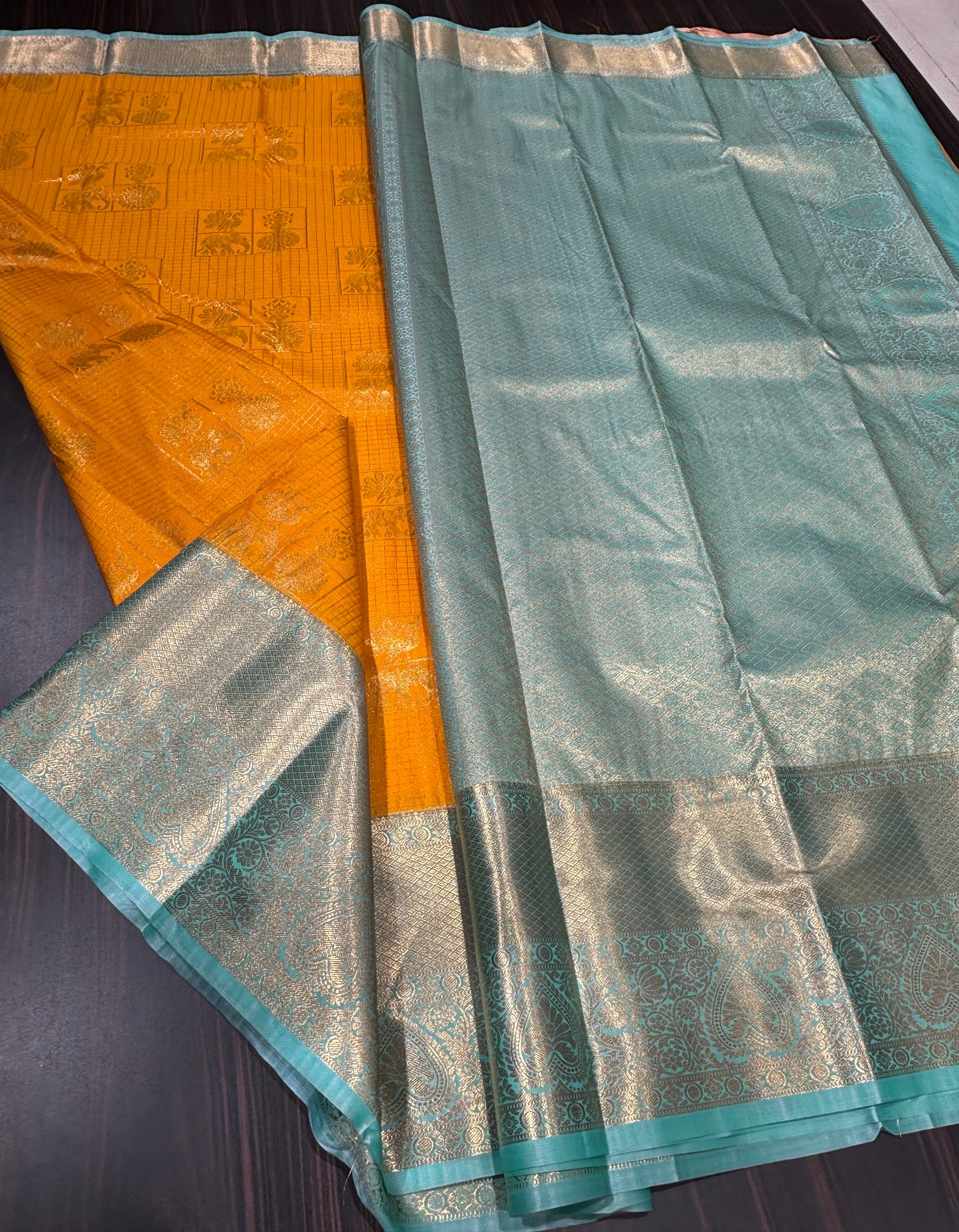 Semi Kanchipuram silk