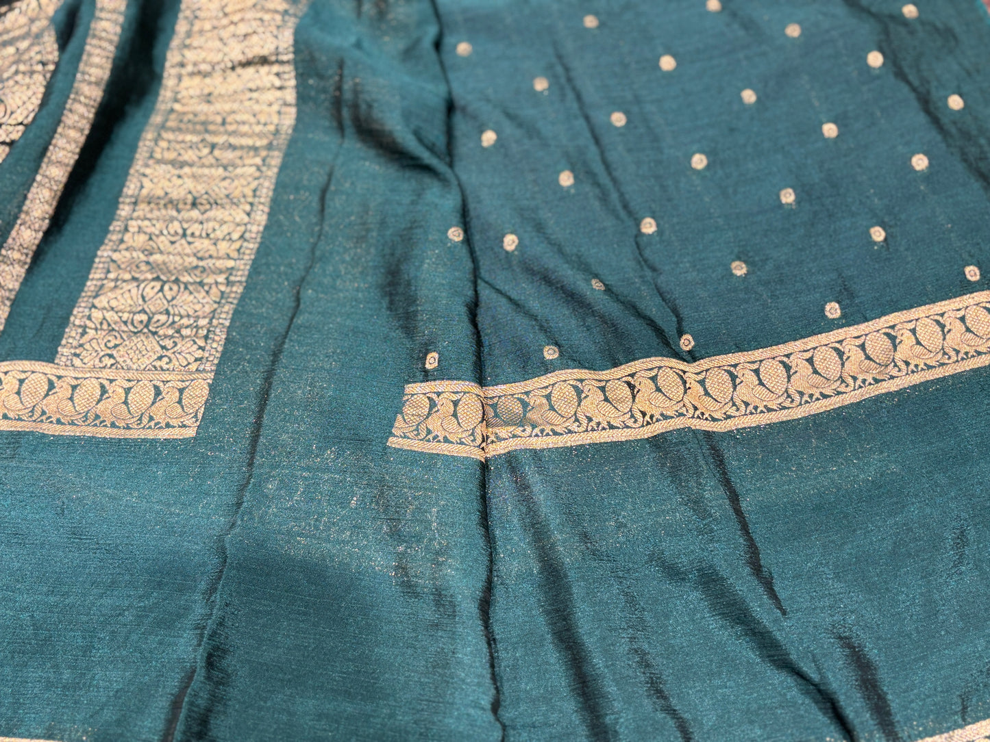 Chiffon crape saree