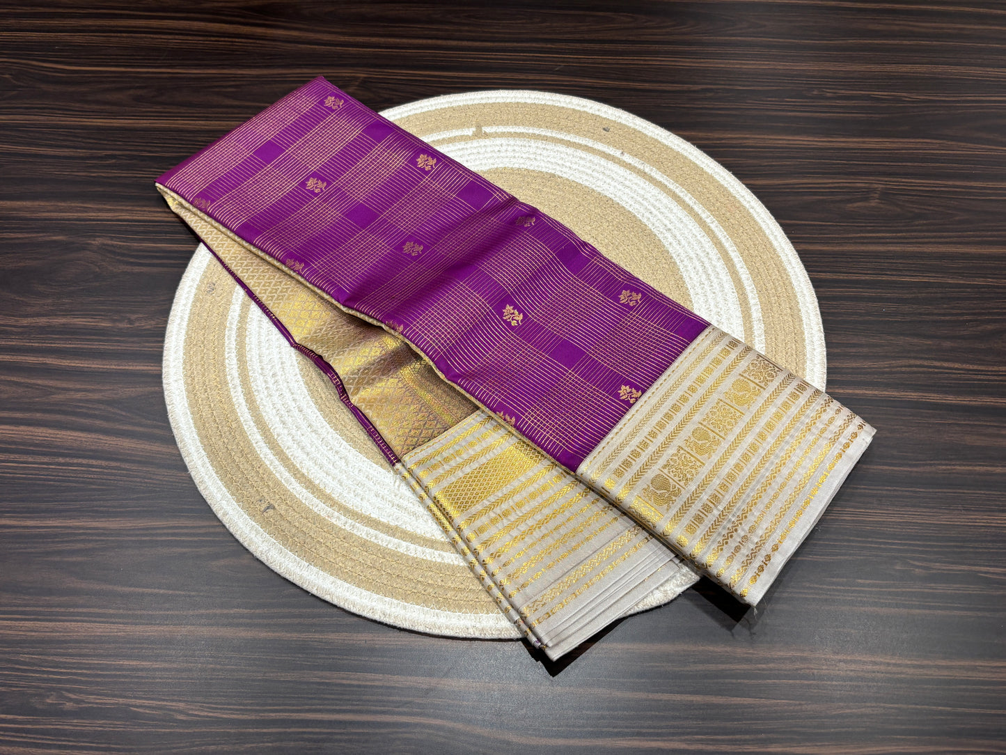 Semi Kanchipuram silk