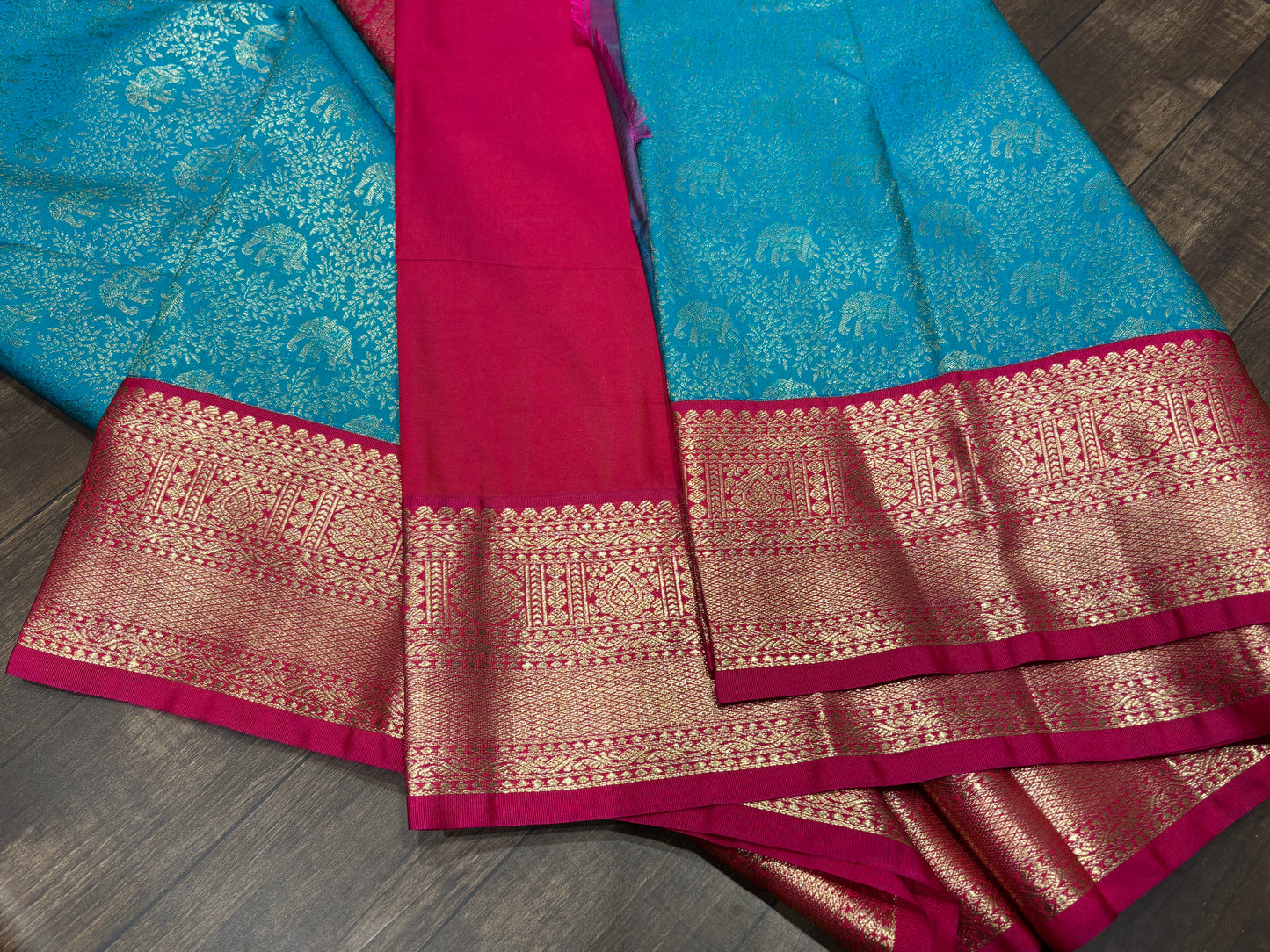Semi Kanchipuram silk